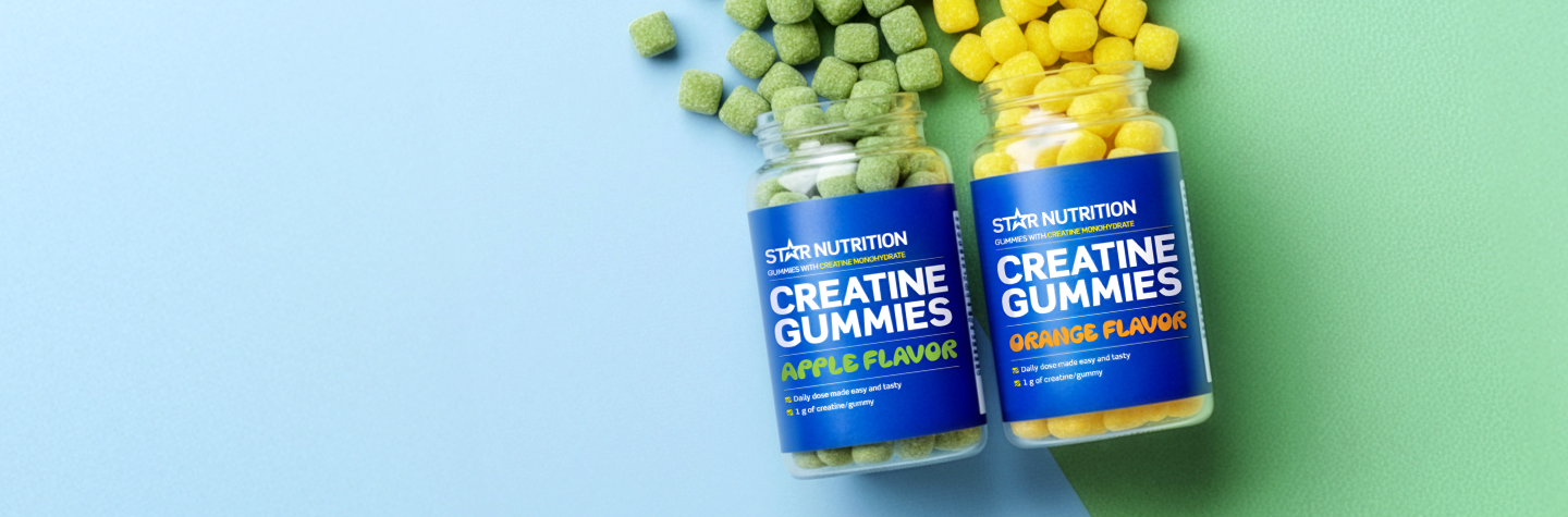 Star Nutrition Creatine Gummies. Vihdoin! Suositut Star Nutrition Creatine Gummies -karkkimme ovat j&auml;lleen saatavilla. Nyt kannattaa napata meid&auml;n myydyimm&auml;t tuotteemme kotiin.
